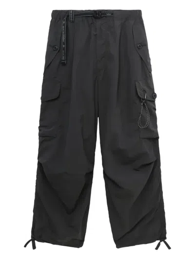 And Wander Multiple-pocket Cargo Pants In Black