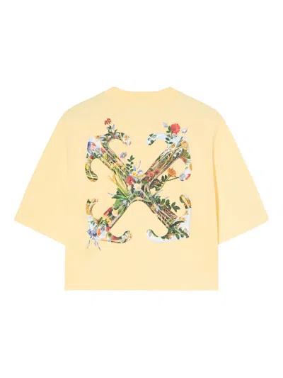 箭头花卉LOGO短款上衣