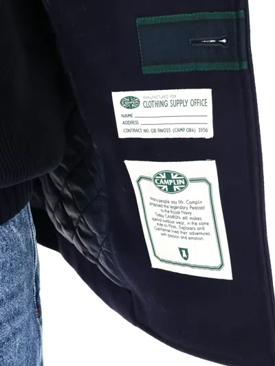 Camplin Double-breasted Squadron Coat In Blue