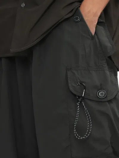 And Wander Multiple-pocket Cargo Pants In Black