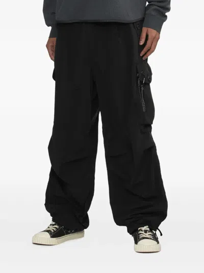 And Wander Multiple-pocket Cargo Pants In Black