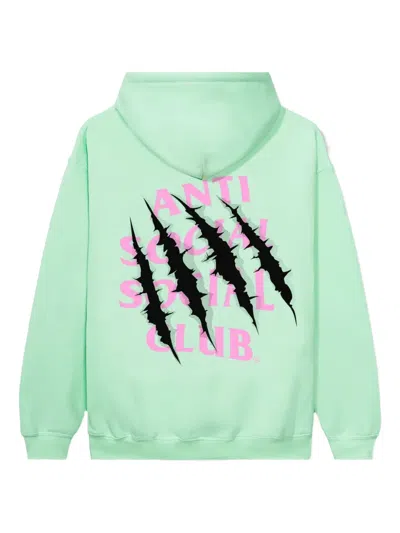 Anti Social Social Club Claw After Us Hoodie In Green