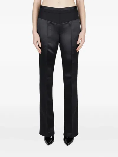 Helmut Lang Satin Trousers In Black