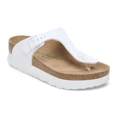 Birkenstock Women's Gizeh Pap Flex Platform In White In White