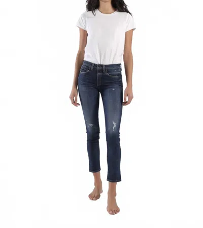 Askk Ny Mid Rise Skinny Jeans In Long Beach In Blue