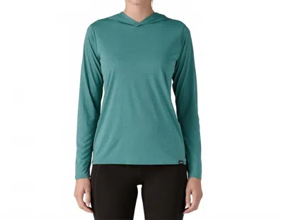Patagonia Capilene Cool Daily Hoody In Wetland Blue/light Wetland Blue In Green