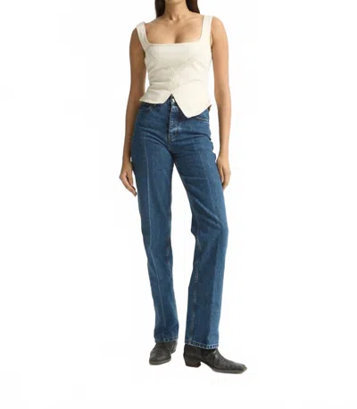 Dala Broken Corset Top In Salt In White