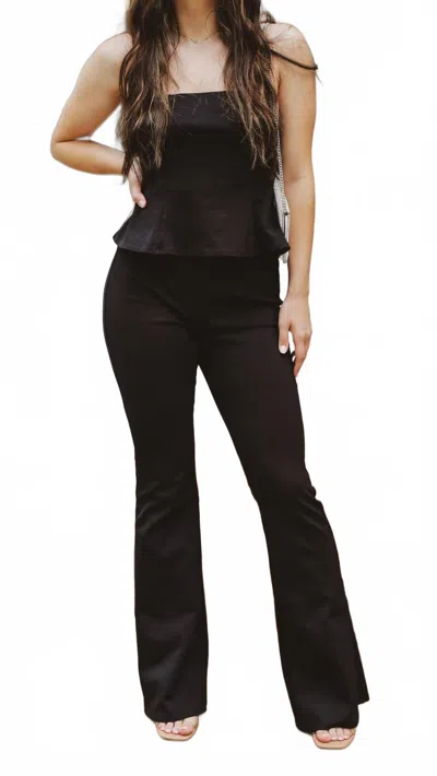 Blue Blush Martini At Midnight Pants In Black In Black