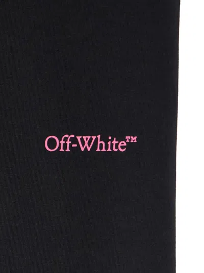 Off-white Logo-waistband Leggings In Black