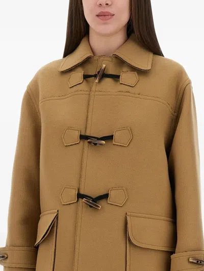 Moschino Duffle Jacket In Brown