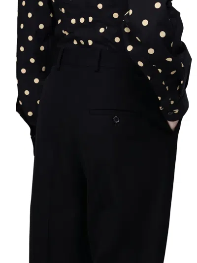 Moschino Pressed-crease Trousers In Black