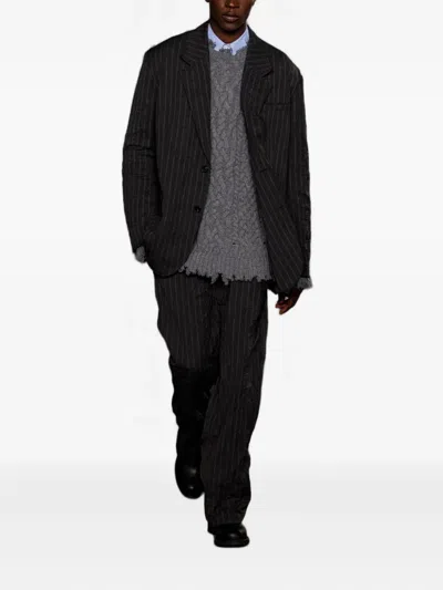 Simkhai Pinstripe Trousers In Black