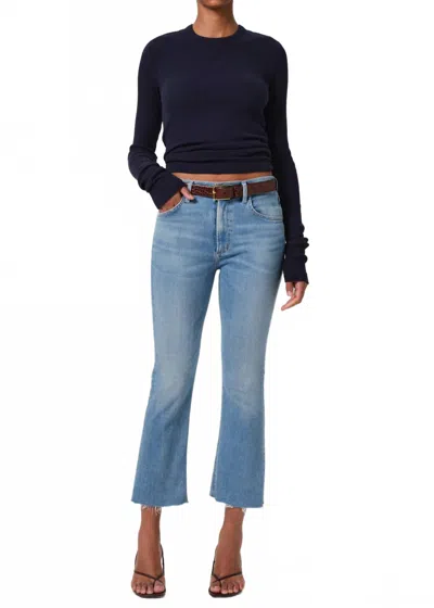 Citizen Of Humanity Women's Isola Mid Rise Cropped Boot Tahiti Jeans In Blue In Blue
