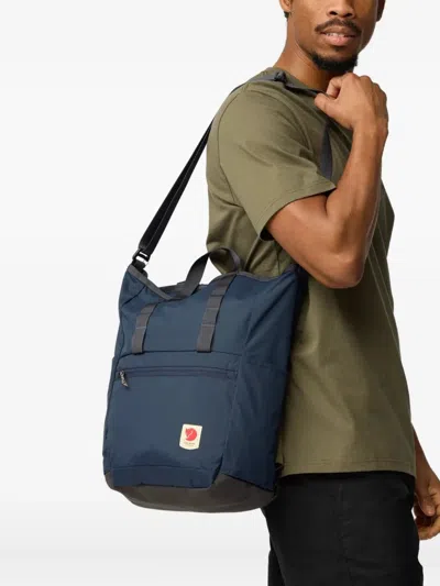 Fjall Raven Logo-patch Backpack In Blue