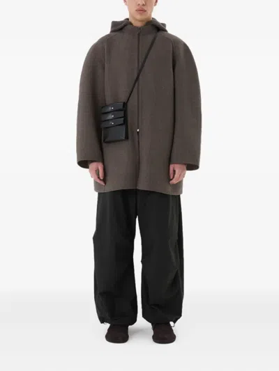 Amomento Zip-fastening Coat In Gray