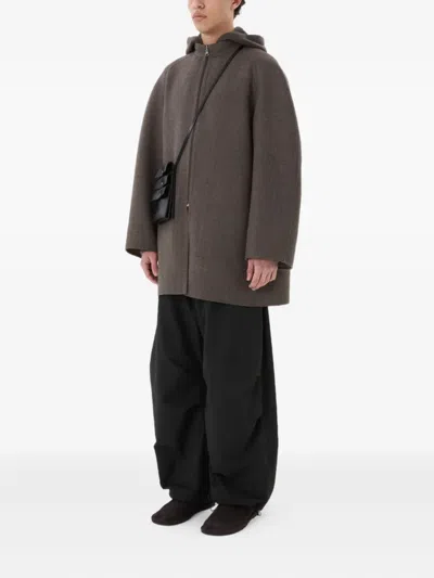 Amomento Zip-fastening Coat In Gray