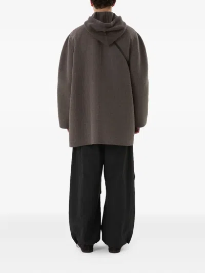 Amomento Zip-fastening Coat In Gray