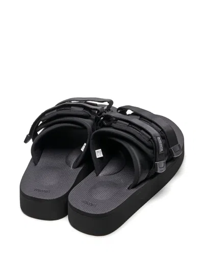 Suicoke Strap Platform Sandal In Black