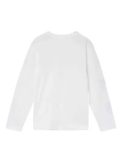 Simone Rocha Ribbon Long-sleeve Sweatshirt In White