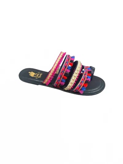 Camel Threads Women's Boho Camel Sandals In Royal Multi In Multi