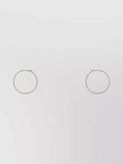 Swarovski Embellished Metal Dextera Earrings In Metallic