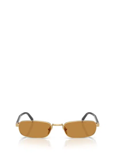 Prada Rectangular Sunglasses In Orange