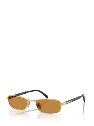 Prada Rectangular Sunglasses In Orange