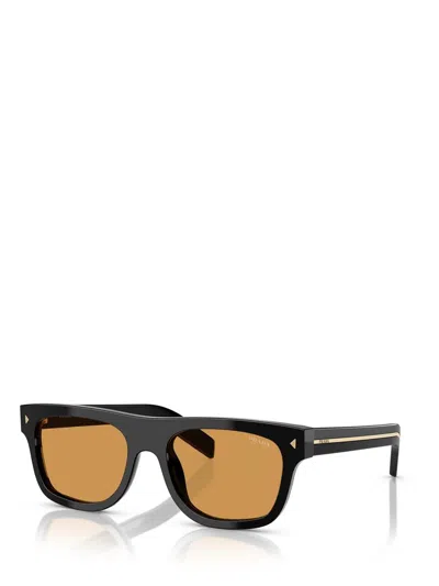 Prada Rectangle-frame Sunglasses In Black