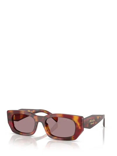 Prada 53mm Pillow Square Polarized Sunglasses In Brown