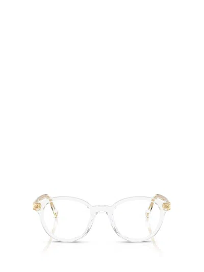 Miu Miu 0mu 02wv 15z1o1 Trasparente Glasses In Metallic