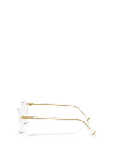 Miu Miu 0mu 02wv 15z1o1 Trasparente Glasses In Metallic