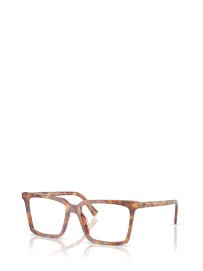 Miu Miu Brille Mit Eckigem Gestell In Brown