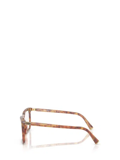 Miu Miu Brille Mit Eckigem Gestell In Brown