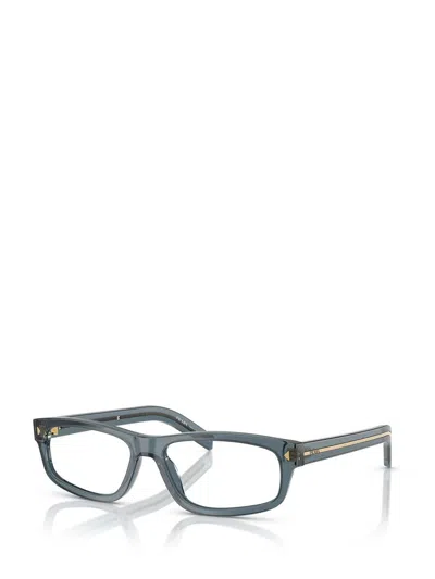 Prada Logo-printed Frames In Gray