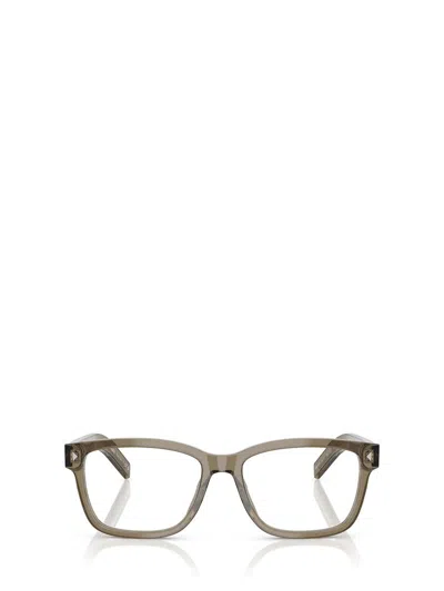 Prada 53mm Rectangular Optical Glasses In Brown