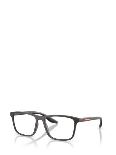 Prada Linea Rossa Ps 01qv Czh1o1 Azzurro Trasparente Glasses In Black