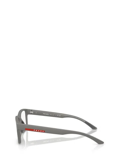 Prada Rectangular Flat Mirror In Gray