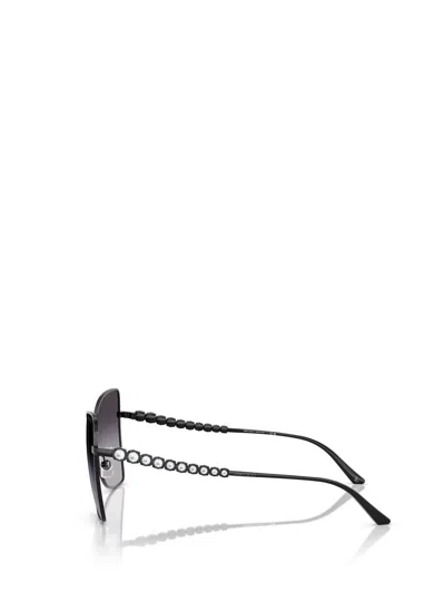 Jimmy Choo Eyewear Butterfly Frame Sunglasses In Black