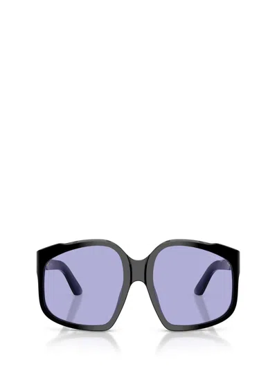 Miu Miu Womens Black Mu A07s Irregular-frame Acetate Sunglasses In Black