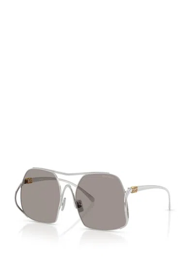 Miu Miu Eyewear Sunglasses In Silver