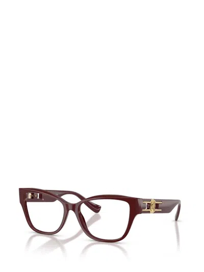 Versace Ve 3347 5515 52mm Womens Pillow Eyeglasses 52mm In Burgundy
