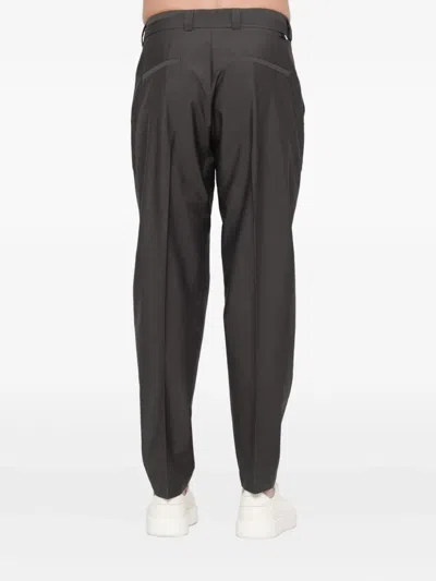 Low Brand Belted Trousers In Gray
