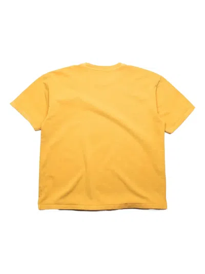 Alchemist Floral Skull T-shirt In Yellow