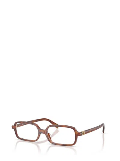 Miu Miu Full-frame Plain Glasses In Brown