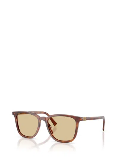 Miu Miu Tortoiseshell-pattern Sunglasses In Brown