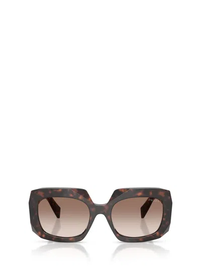 Prada Symbole Oversized-frame Sunglasses In Brown