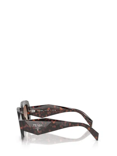 Prada Symbole Oversized-frame Sunglasses In Brown