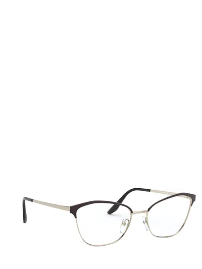 Prada Eyewear Eyeglasses In Metallic
