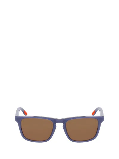 Nike Eclipse Rise Rectangular Frame Sunglasses In Blue