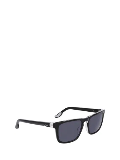 Nike Eclipse Rise Rectangular Frame Sunglasses In Black